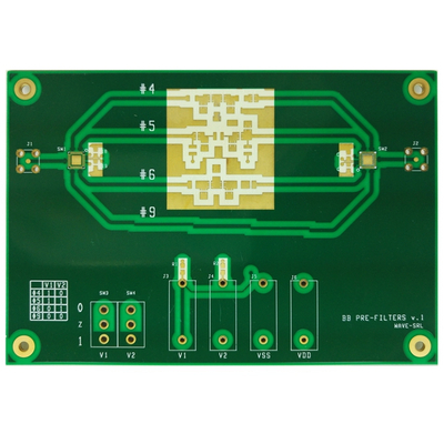 Ceramic PCBs Made of RO4000 Series High Frequency Circuit Materials